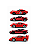 Hot Wheels Ferrari Patch 5 Vermelho - 5-Pack - 2026 - Imagem 2