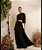 Vestido Longo Preto  Um Ombro Corgie - Imagem 1