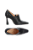 Scarpin Decote Alto em Couro e Salto Alto Flare Luiza Barcelos - Imagem 7