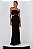 Vestido Longo Cut Out com Renda Caos Moda - Imagem 1