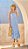 Vestido Listrado Midi Babado Fleche D'Or - Imagem 1