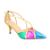 Scarpin Slingback Salto Médio Multicor Luiza Barcelos - Imagem 1