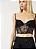 Top Corselet Renda Preto Skazi Elegante - Imagem 1