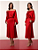 Vestido Midi Cetim Vermelho Maracujá Oficial - Imagem 1