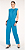 Conjunto Crepe Georgette Azul Lagoa Skazi - Imagem 3