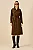 Vestido Chemise Suede Fleche D'or Marrom - Imagem 1