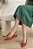 Scarpin Slingback de Salto Baixo em Verniz Luiza Barcelos - Imagem 1
