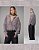 Camisa Over Maxi de Chiffon Estampa Alligator Caos Moda - Imagem 1