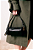 Bolsa Baguete Couro Preto Pequena Luiza Barcelos - Imagem 1