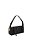 Bolsa Baguete Couro Preto Pequena Luiza Barcelos - Imagem 3