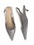 Scarpin Slingback Couro e Camurça Cinza Luiza Barcelos - Imagem 4