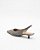 Scarpin Slingback Couro e Camurça Cinza Luiza Barcelos - Imagem 3
