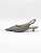 Scarpin Slingback Couro e Camurça Cinza Luiza Barcelos - Imagem 2