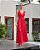 Vestido Maxi Midi com Pregas na Frente e Faixa Padronagem - Imagem 1