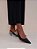 Scarpin Slingback Salto Baixo em Couro Luiza Barcelos - Imagem 1