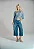 Bermuda Feminina Maxi Cinto Denim Estonada - Imagem 1