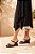 Mule Peep Toe Anabela em Couro e Tela Luiza Barcelos - Imagem 1