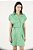 Vestido Curto Chemise Jacquard Verde Skazi - Imagem 1