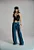 Calça Jeans Wide Leg Trançada Caos Moda - Imagem 2
