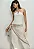 Calça Wide Leg Sarja com Lenço Caos Moda - Imagem 4