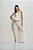 Calça Wide Leg Sarja com Lenço Caos Moda - Imagem 1