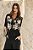 Conjunto Blusa e Calça Preta com Flores Aplicadas Cleo Oficial - Imagem 2