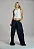 Calça Wide Leg com Prega Lateral Caos Moda - Imagem 1