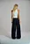 Calça Wide Leg com Prega Lateral Caos Moda - Imagem 2
