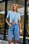 Bermuda Jeans com Cristais Fleche D'or - Imagem 1