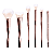 Kit Com 6 Pincéis Para Maquiagem Mademoiselle ED004 - Macrilan - Imagem 2
