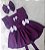 Jardineira Bolofofos Roxo Olhinho+Laço - Imagem 4