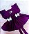 Jardineira Bolofofos Roxo Olhinho+Laço - Imagem 1