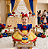 Jardineira Branca de Neve com Tule cetim+ Laço - Imagem 1