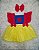 Jardineira  Branca de Neve  com Tule+ Laço - Imagem 1