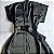 Robe de cetim feminino preto - Imagem 3
