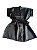 Robe de cetim infantil preto - Imagem 1