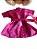 Kit 6 peças Robe de cetim infantil Pink - Imagem 3