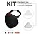 Kit Mascara Fiber Knit Sport Z754-0998 Preto - Imagem 1
