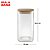 Porta Mantimento Vidro Borossilicato Quadrado 1400ml - Imagem 2