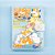 Caderno Brochura Com Folhas Ilustradas e Fecho Magnético Soft Touch Cachorro Azul - Imagem 1