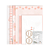 Kit Com 4 Papéis de Carta + 2 Envelopes + Acessórios Rosa Primavera - Imagem 1