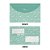 Kit Com 6 Papéis de Carta + 3 Envelopes + Adesivos Verde - Imagem 2