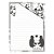 Kit Com 5 Papéis de Carta + 3 Envelopes Panda Preto - Imagem 3