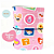 Mini Capa A.Craft- Melissa Ery- Afeto Postal (Para 4 Mini Blocos) Para Mini Planner A.Craft - Imagem 1