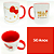 Caneca de Porcelana 300ml Hello Kitty - Imagem 3