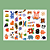 Kit 6 Cartelas de Adesivo Decorativo Plástico Bichinhos - Imagem 1