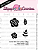 Kit de Carimbos Mini Flor e Folhas - Lilipop - Imagem 1