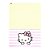 Caderno Universitário Espiral Capa Dura 01 Matéria Hello Kitty - Imagem 3