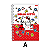 Caderno Colegial Espiral Capa Dura 01 Matéria Hello Kitty - Imagem 3