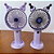 Ventilador Portátil com Suporte para Celular Cool Summer Roxo - Imagem 2